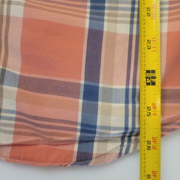 Hollister Men’s Medium Plaid Button Up Shirt Western Cowboy Y2K Casual Retro - Picture 11 of 12